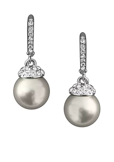 Givenchy pearl c earrings